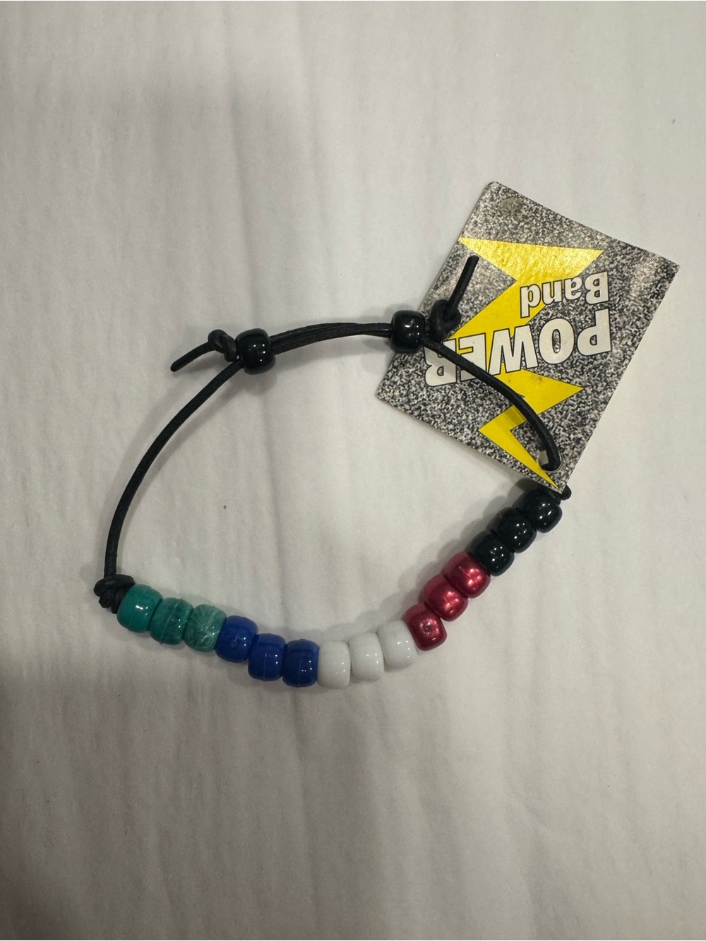 🌷Vintage Power Band Bracelet - Plastic Beads, Tag Attached